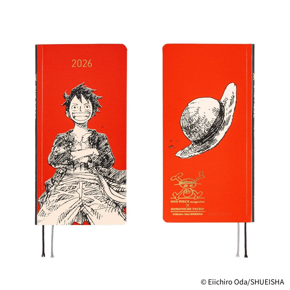 Hobonichi Weeks 2026 - ONE PIECE magazine: Straw Hat Luffy (Red)