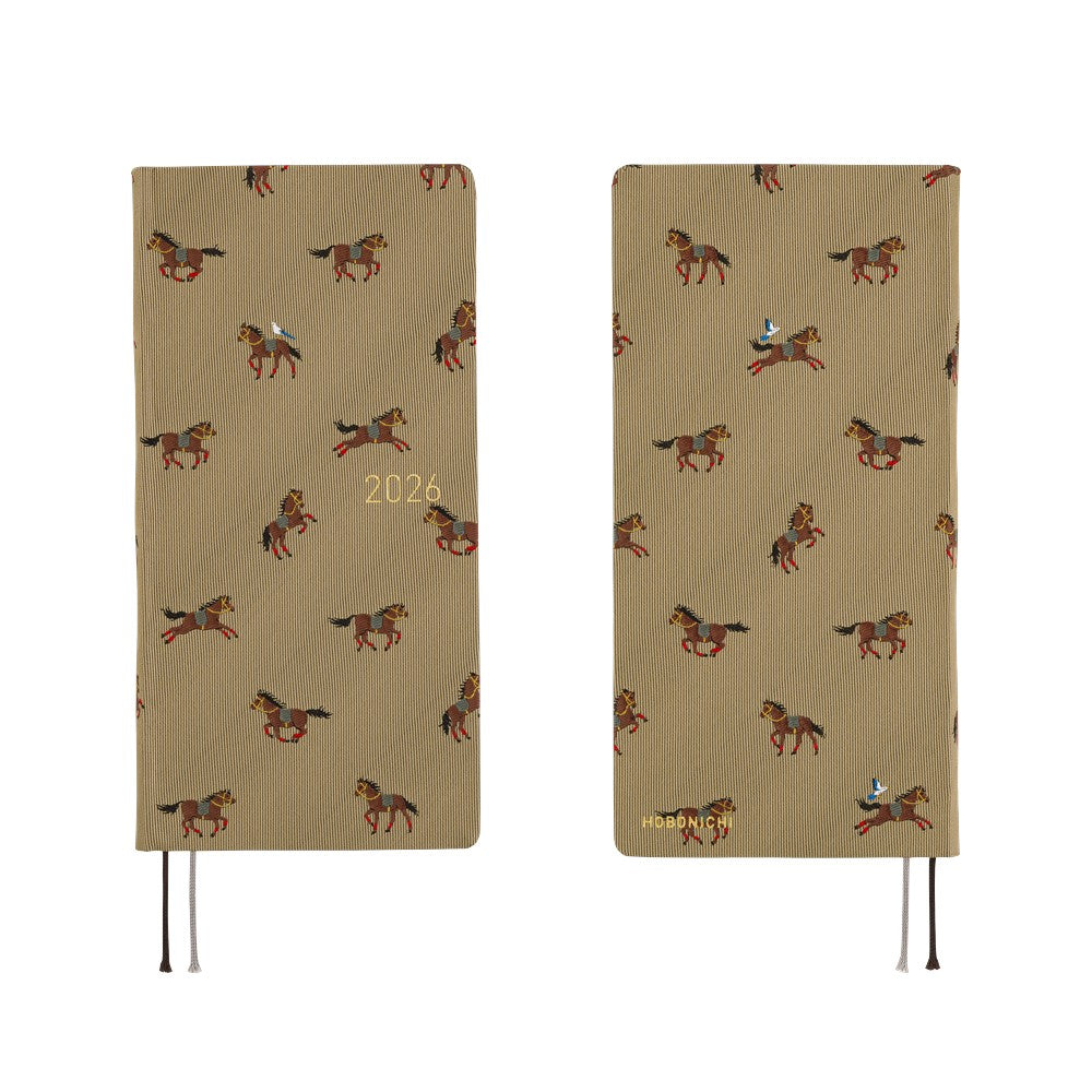 Hobonichi Weeks 2026 - Bow & Tie: Galloping Horses