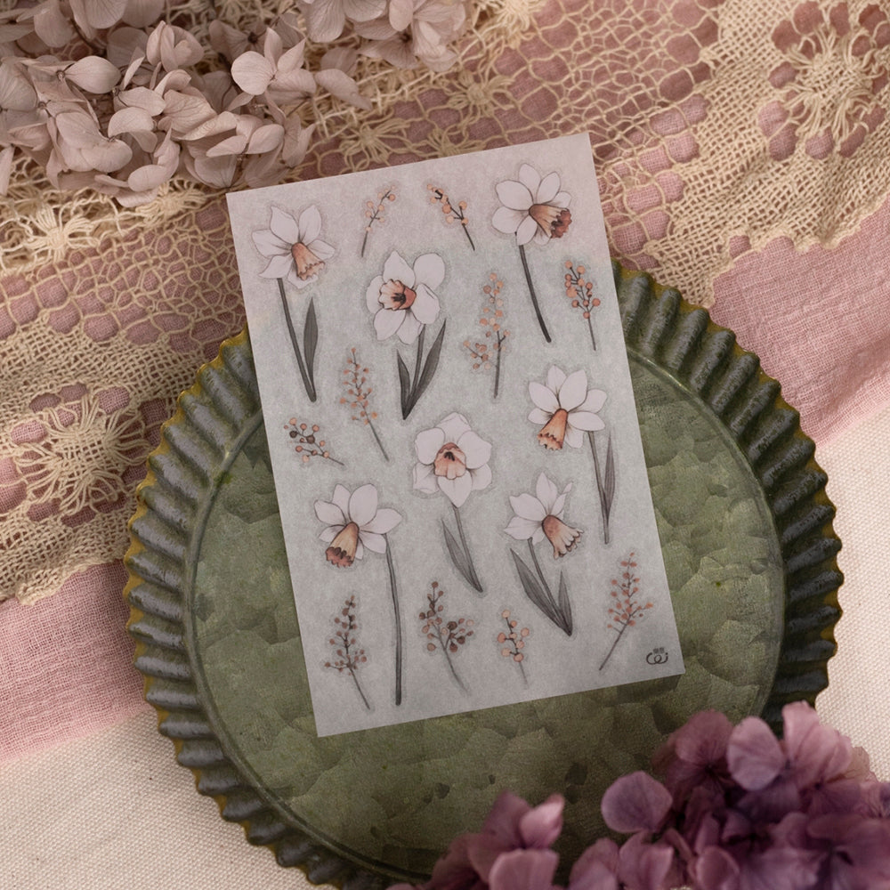 Loidesign Print-On Sticker Set - Retro Flowers