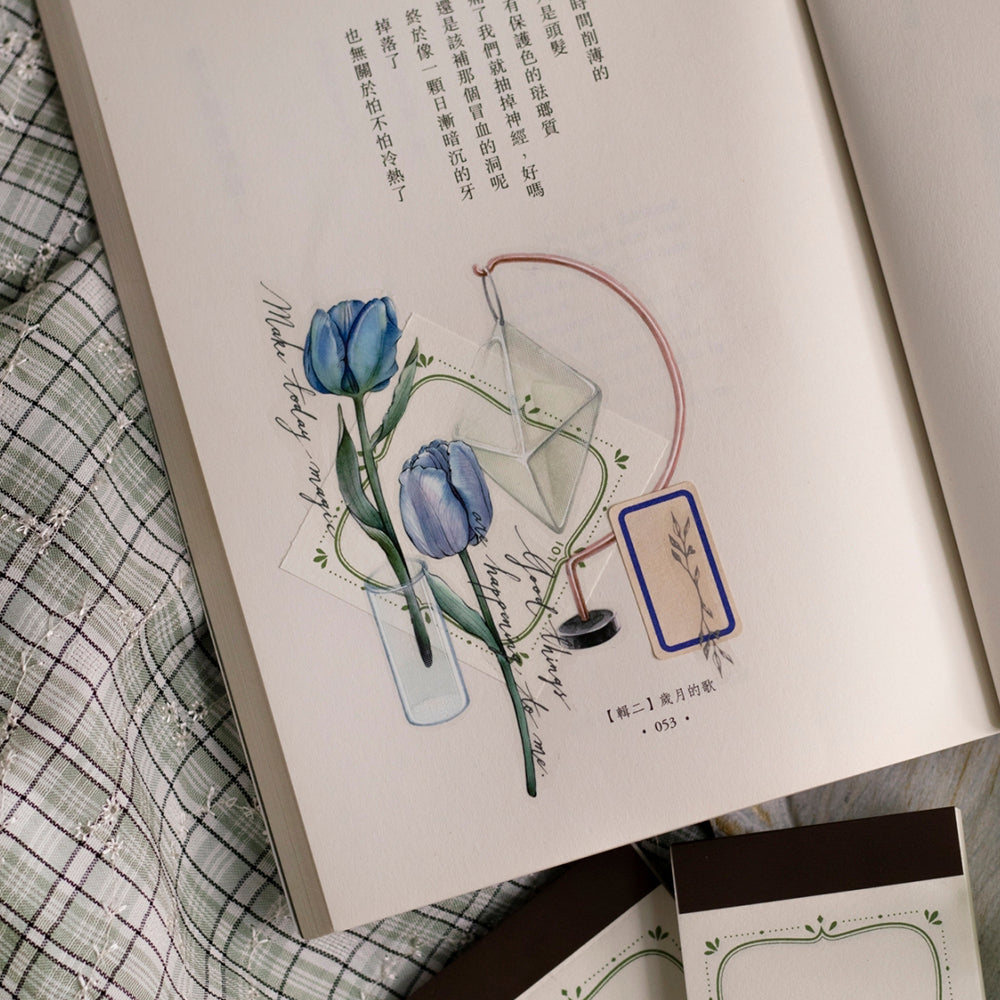 Loidesign Garden Collection Label Book - Flower Stamens (Green)