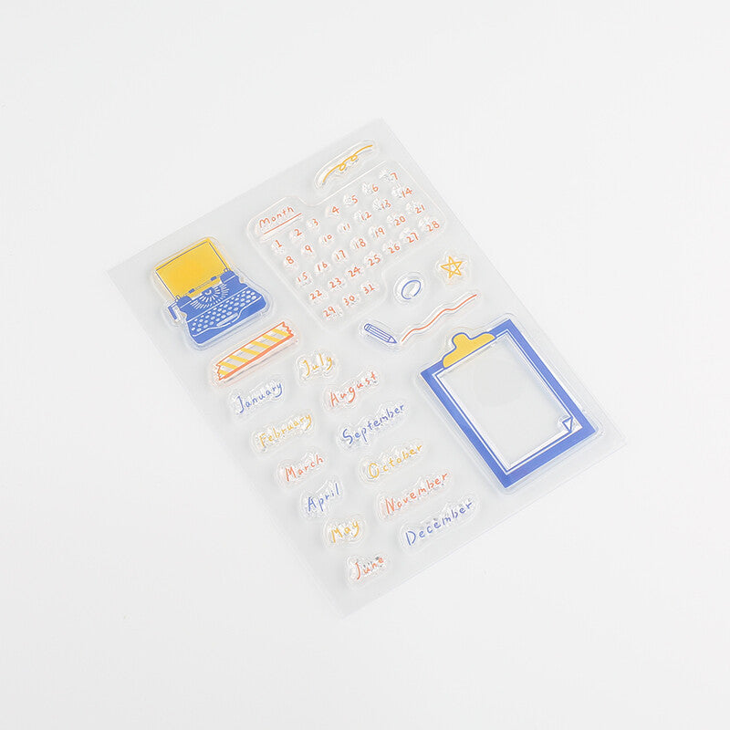BGM Clear Stamp Sheet-Calendar, acrylic stamp accessories, perfect for bullet journals and planners