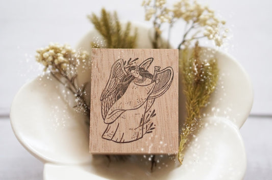 Black Milk Project Christmas Collection Rubber Stamp - Christmas Angel