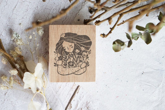 Black Milk Project Rubber Stamp - Hugs and Flowers