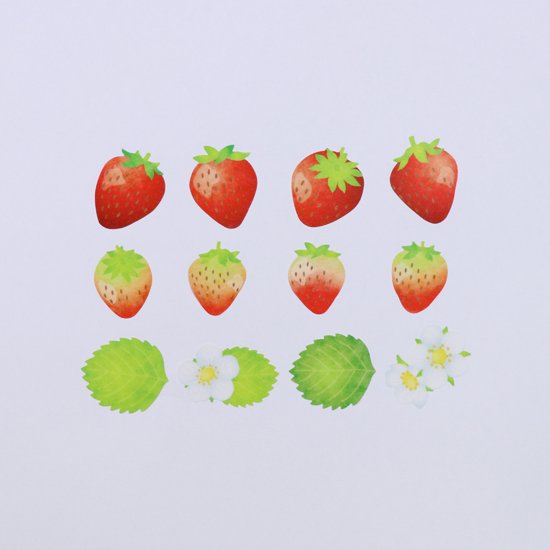 Bande Washi Tape Sticker Roll-Strawberry, 200PCS