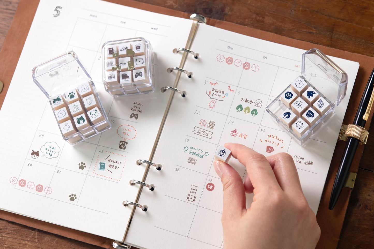 Beverly Planner's Companion Mini Stamp Set - Schedule