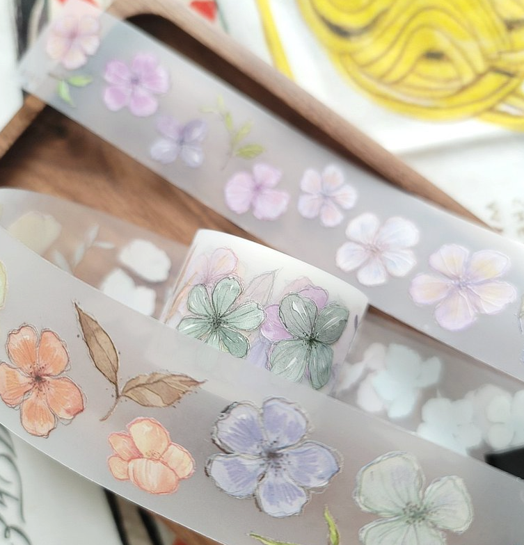 Fairy Maru (Fairy Ball) Floral Roll 13 Washi Tape/PET Tape, 35mm