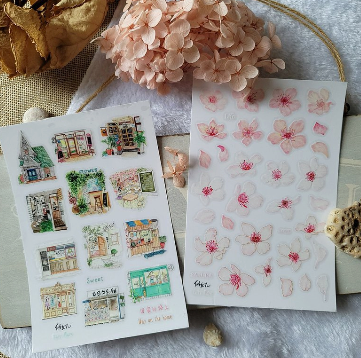 Fairy Maru (Fairy Ball) 3D Matte Print-On Stickers - Sakura + The Way Home