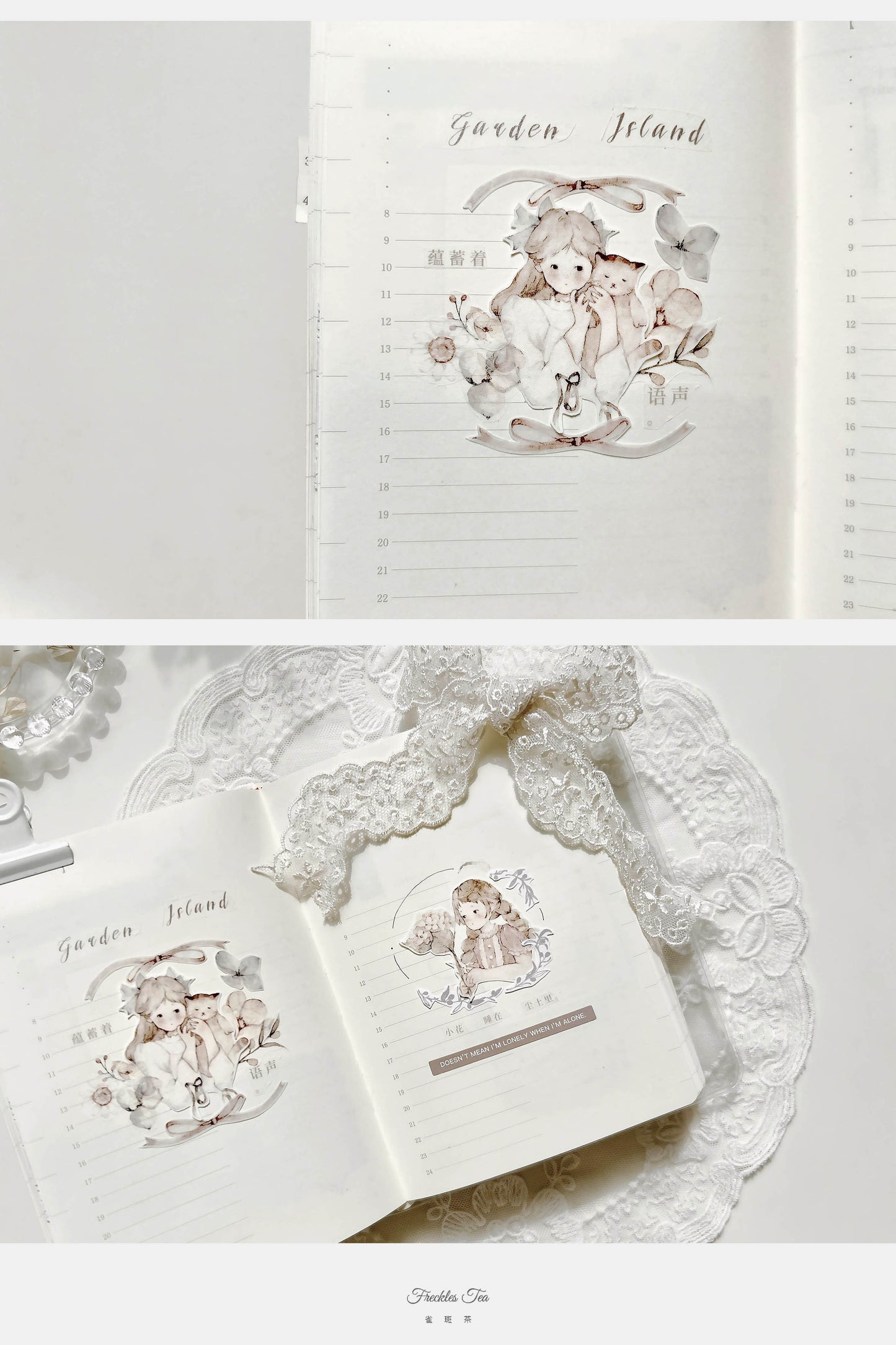 Freckles Tea Vo.3 Forest Poems Washi/PET Tape