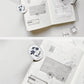 Freckles Tea Vo.3 Pure White Misty Blue Washi/PET Tape