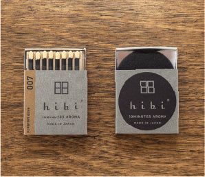 Hibi Incense Matches, Original Series, 8ct w/special burning pad, handmade in Japan