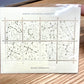 knoten letterpress Stamp-style Four Seasons Constellations Stickers, Two Styles, 8pc/Sheet