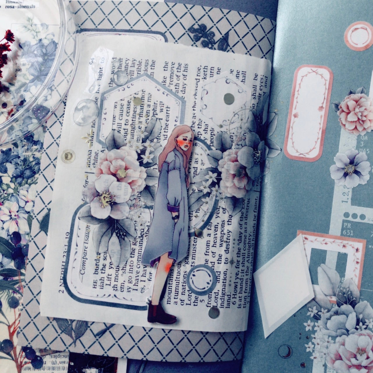Loidesign Lovely Flower Frame Die-cut Washi Tape