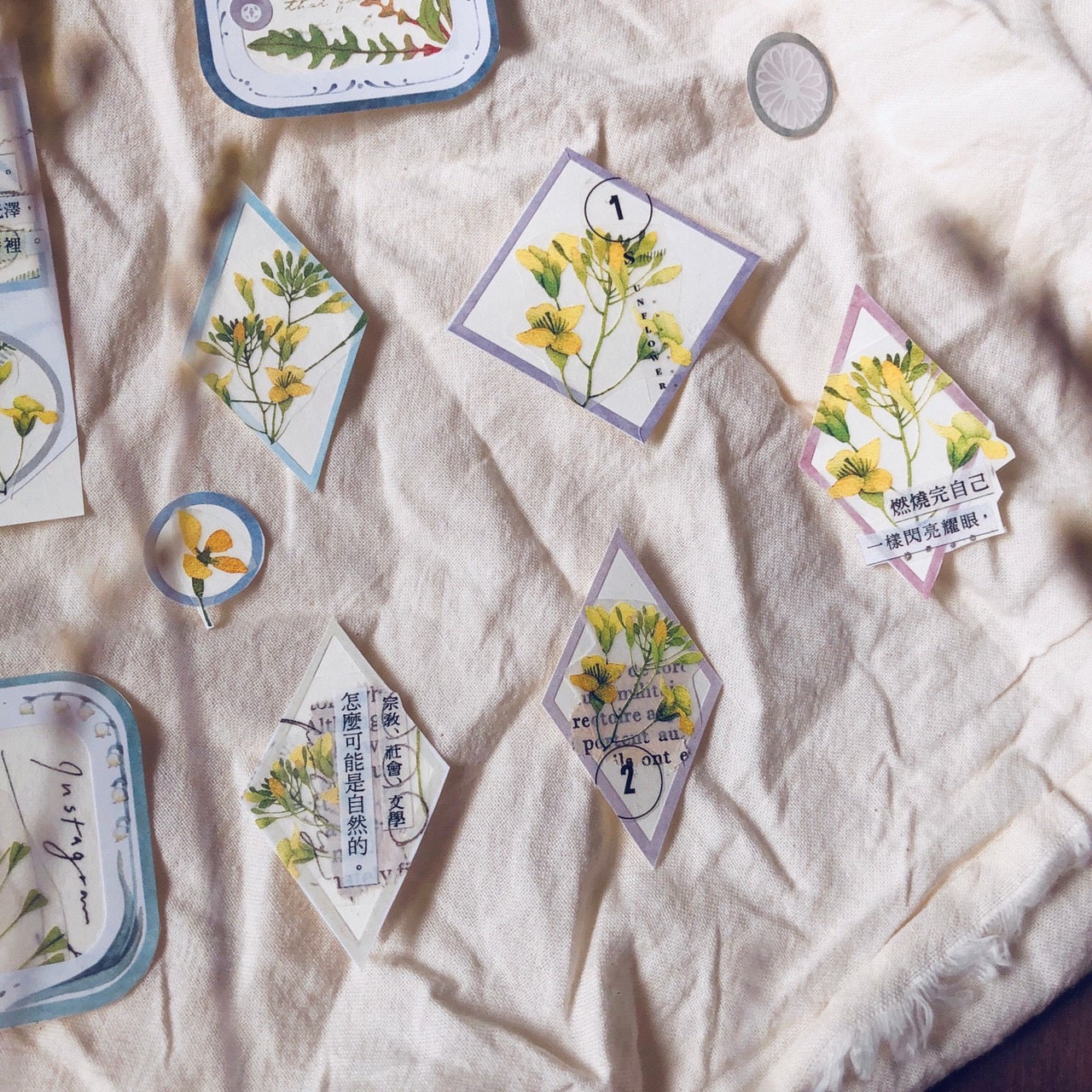 Loidesign Lovely Flower Frame Die-cut Washi Tape