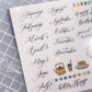 La Dolce Vita Print-On Stickers - Journaling, 2 sheets/packet