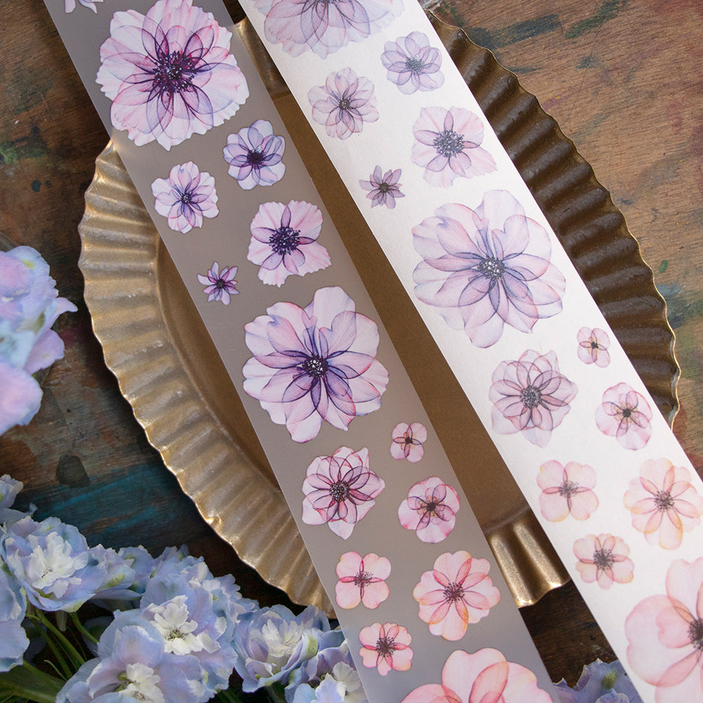 Loidesign "Jianhua" Begonia Washi/Matte PET Tape