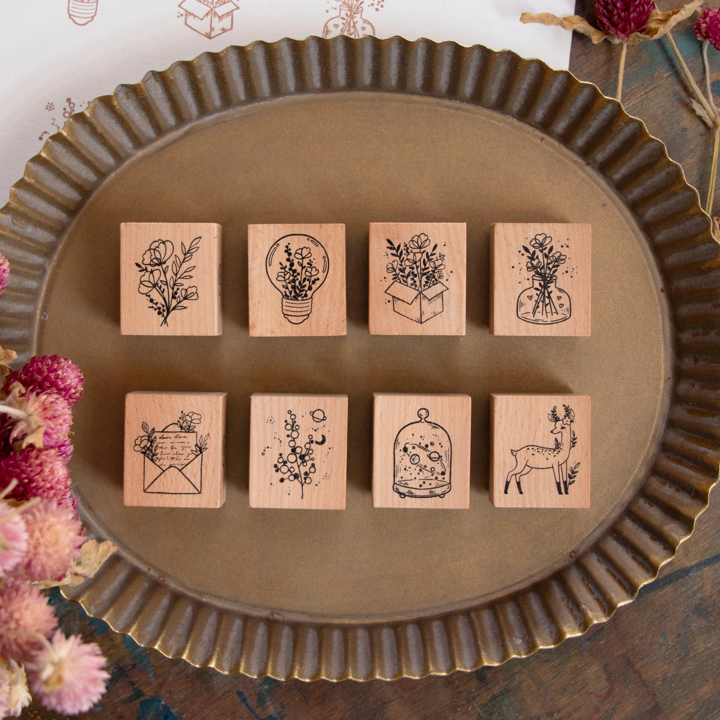 Loidesign Collecting Beautiful Moments Collection Rubber Stamp, individual piece, 1 PC