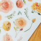 MU Print-On Stickers No.44: Assorted Flowers, 2 designs/packet