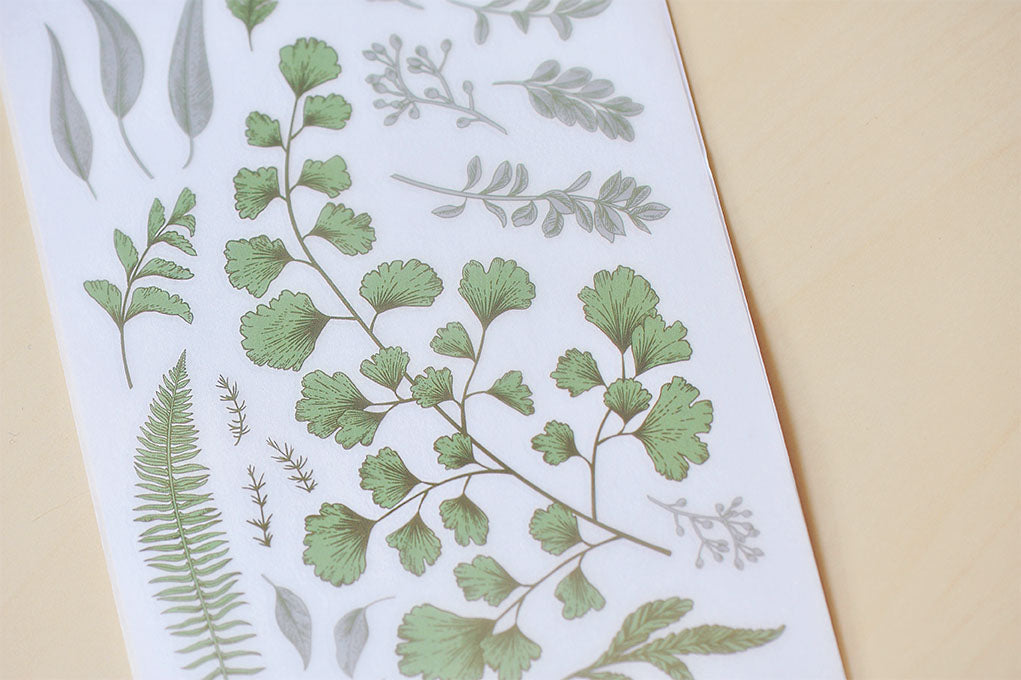 MU Print-On Stickers No.50: Fern Forest, 2 designs/packet