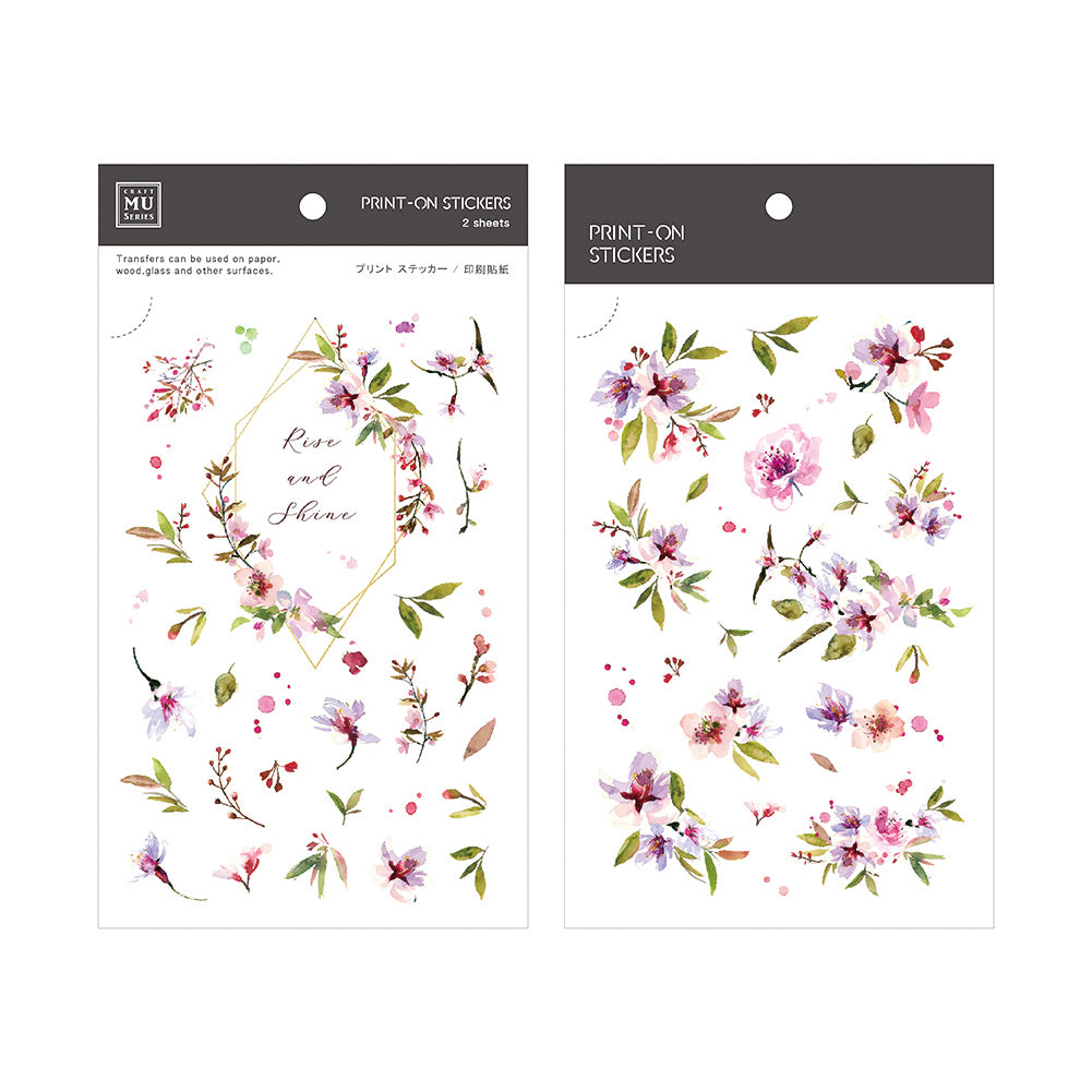 MU Print-On Stickers No.84: Spring's Calling, 2 designs/packet