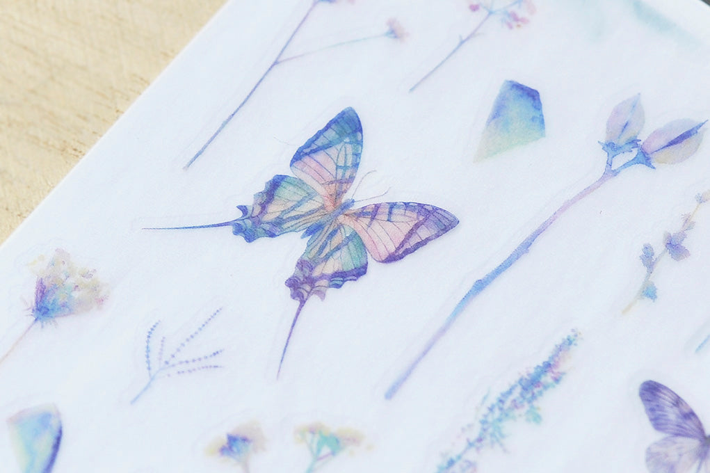 MU Print-On Stickers No.85: Dreamy Butterfly, 2 designs/packet