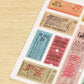 MU Print-On Stickers No.129: Vintage Tickets, 2 designs/packet