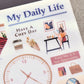 MU Print-On Stickers No.135: Daily Routine, 2 designs/packet