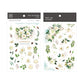 MU Print-On Stickers No.141: White Flower, 2 designs/packet