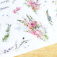 MU Print-On Stickers No.147: Dry Flowers, 2 designs/packet