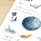 MU Print-On Stickers No.163: Moonlight Poetry, 2 designs/packet