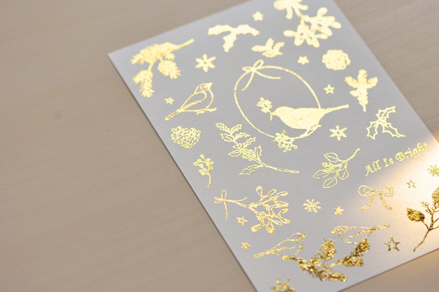 MU Gold Foil Print-On Stickers Christmas Limited Edition No.1