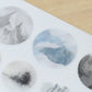 MU Print-On Stickers No.87: Moon Shadow, 2 designs/packet