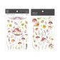 MU Print-On Stickers No.94: Mushroom Forest, 2 designs/packet