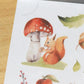 MU Print-On Stickers No.94: Mushroom Forest, 2 designs/packet