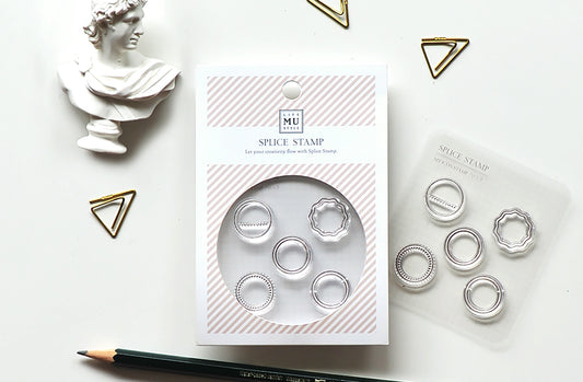 MU Lifestyle My Icon Clear Stamp Frame Set - No.05, Circles