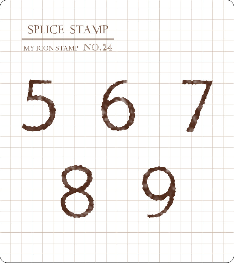 MU Lifestyle My Icon Clear Stamp Set - Number Set, Basic Style, 2pks
