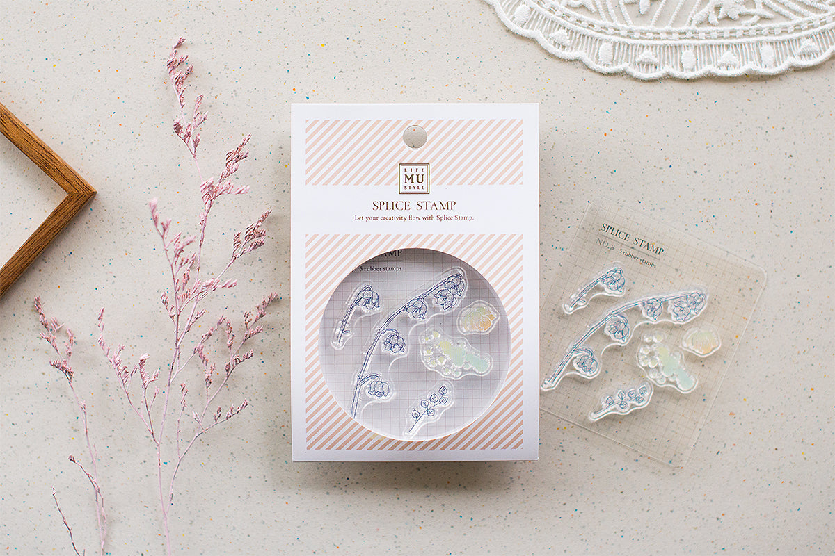 MU Lifestyle Floral Splice Clear Stamp Set - No.08