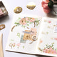 MU Gold Foil Print-On Stickers No.03 Blossom, 1 sheet/packet