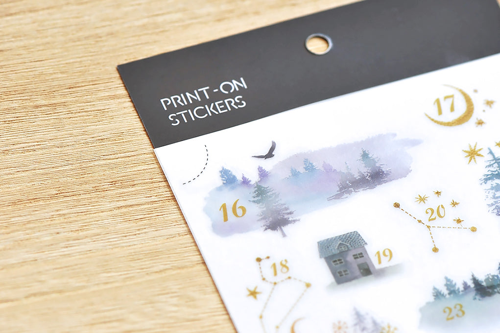 MU Print-On Stickers No.164: Star at Dawn Monthly, 2 designs/packet