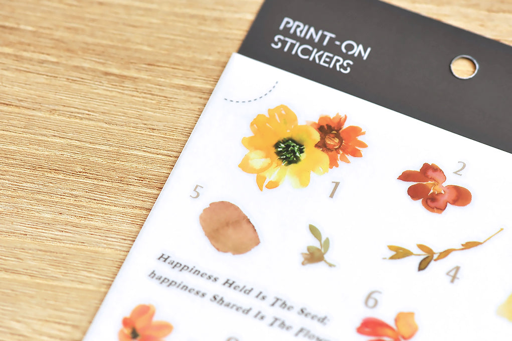 MU Print-On Stickers No.167: Orange Blossom Daily, 2 designs/packet