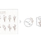 MU Lifestyle My Icon Clear Stamp Set - No.16, Flower Bouquet