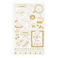 Midori Gold Foil Transfer Sticker - Coffee