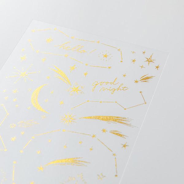 Midori Gold Foil Transfer Sticker - Stars
