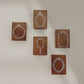 Jieyanow Atelier Rubber Stamp - Mirror Mirror On the Wall Collection, five designs, 1 PC