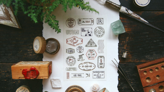 OURS Postmark Print-on Sticker Set, 2 sheets