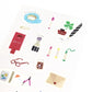Saien x Miki Tamura Washi Art Sticker Sheet - Stationery, 1 PC