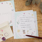 Miki Tamura x Saien Washi Paper Letterset - Wild Flowers