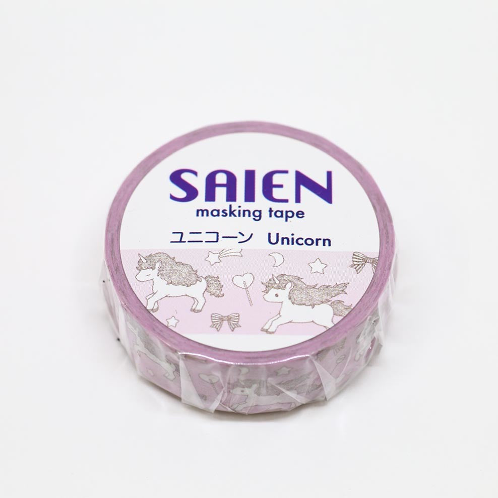 Saien Unicorn Washi Tape, 15mm