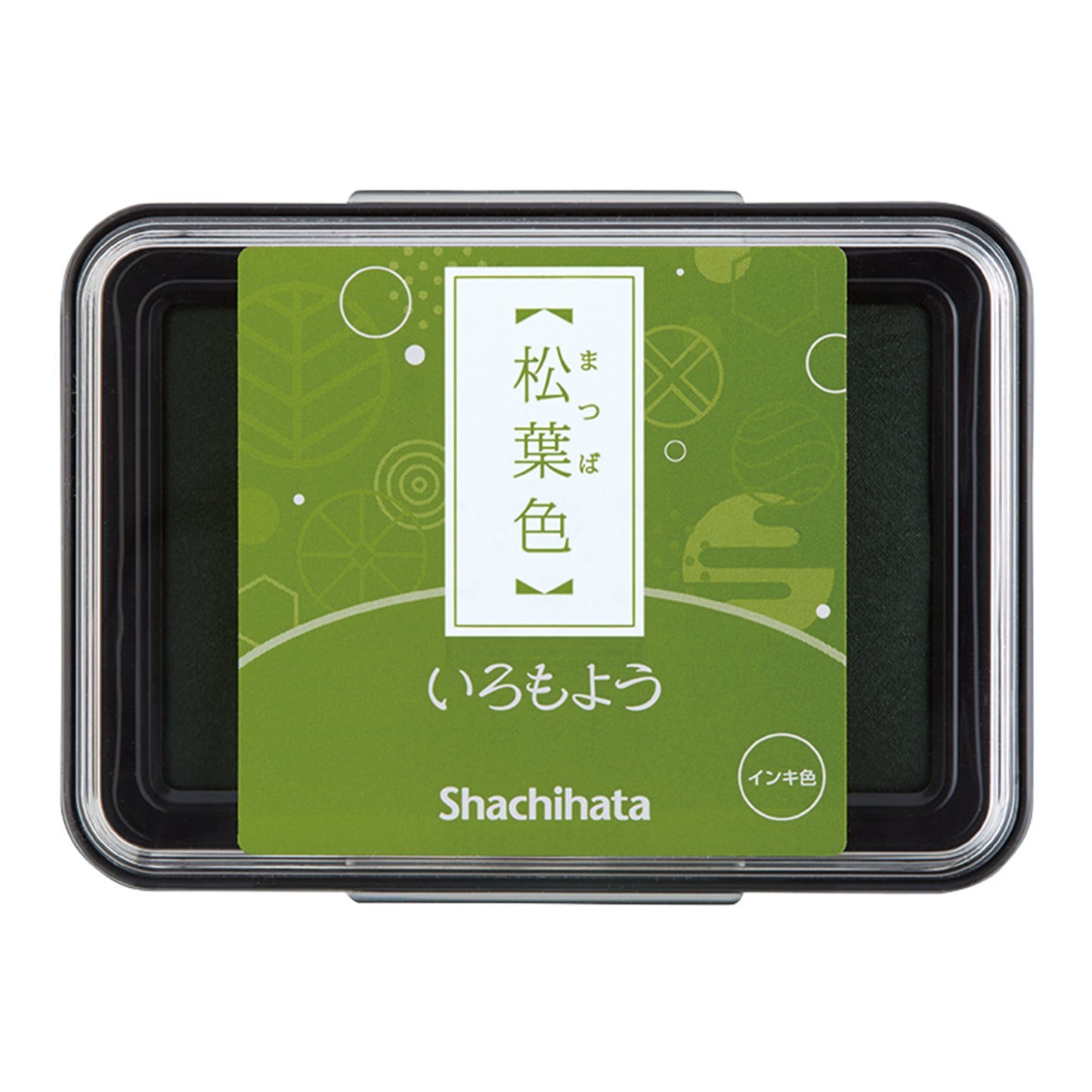 Shachihata Japanese Traditional Inkpads, Matsuba (Pine Green), 1 PC
