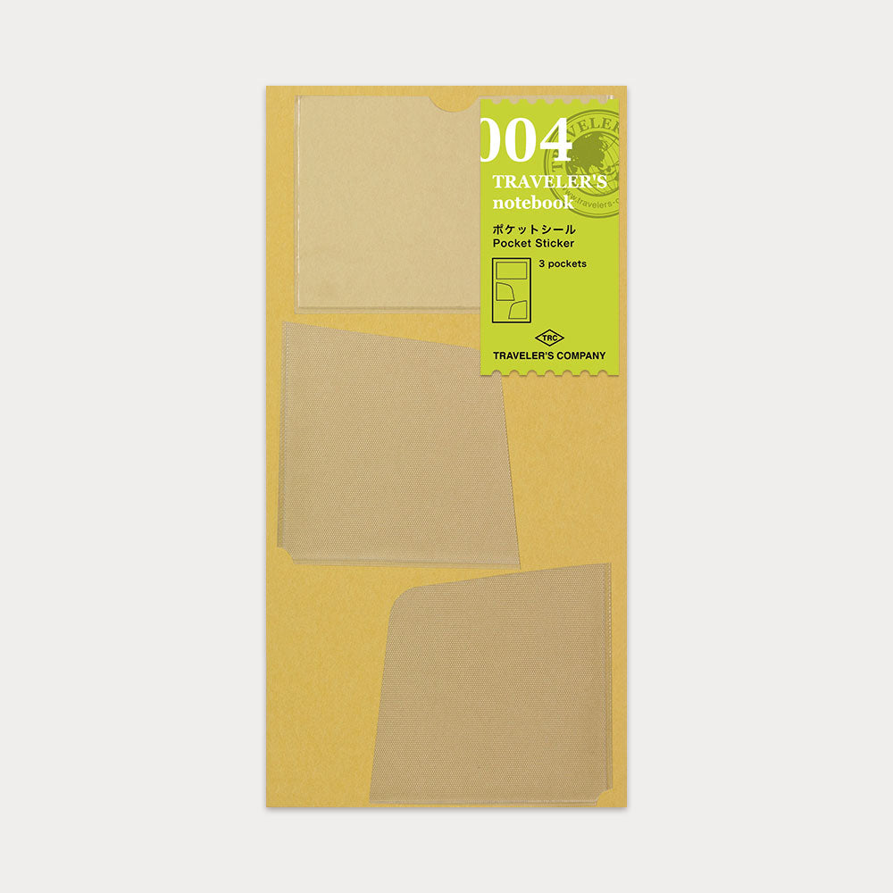 TRAVELER'S Notebook - Regular Size Refill - 004 Pocket Sticker