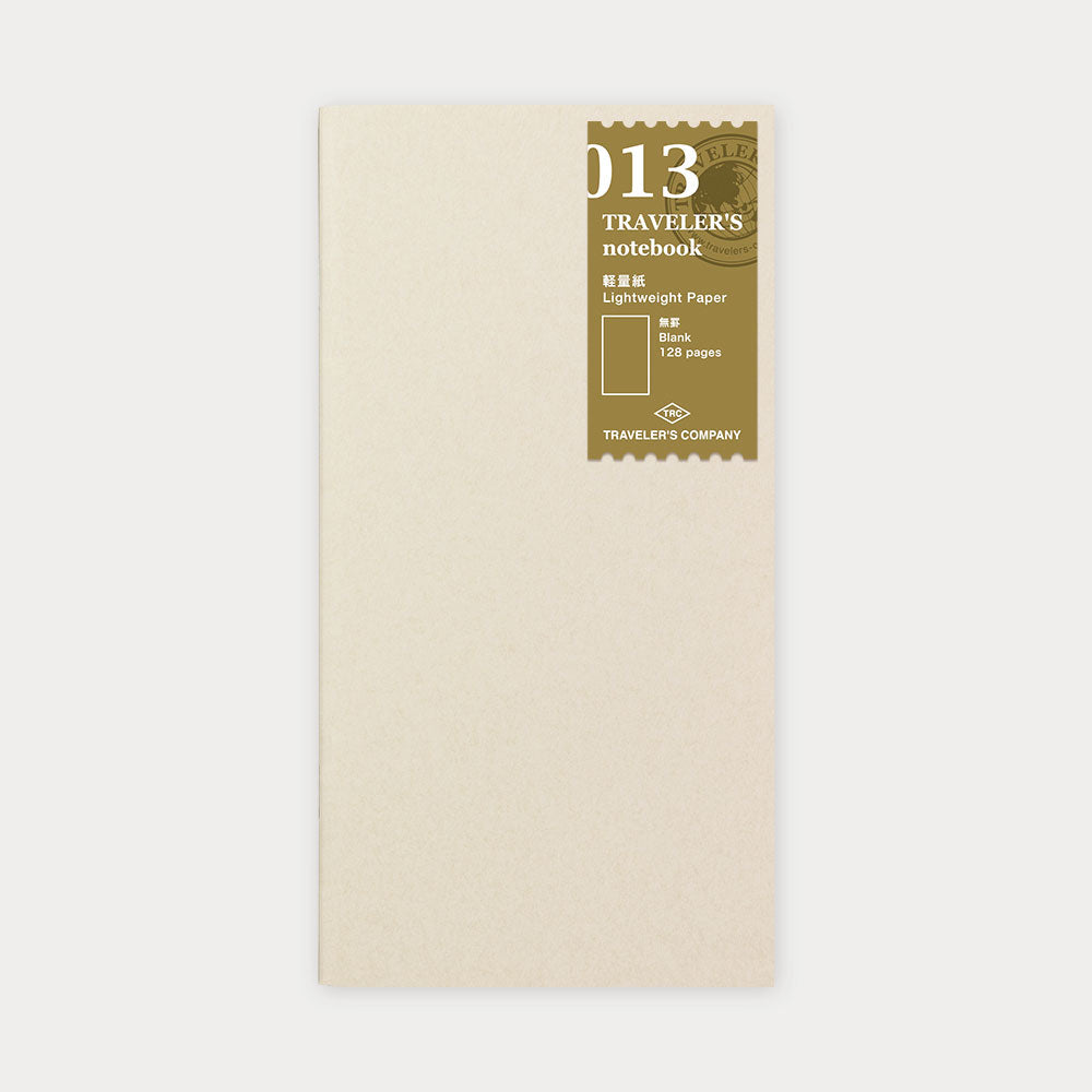 TRAVELER'S Notebook - Regular Size Refill - 013 Lightweight Paper Notebook